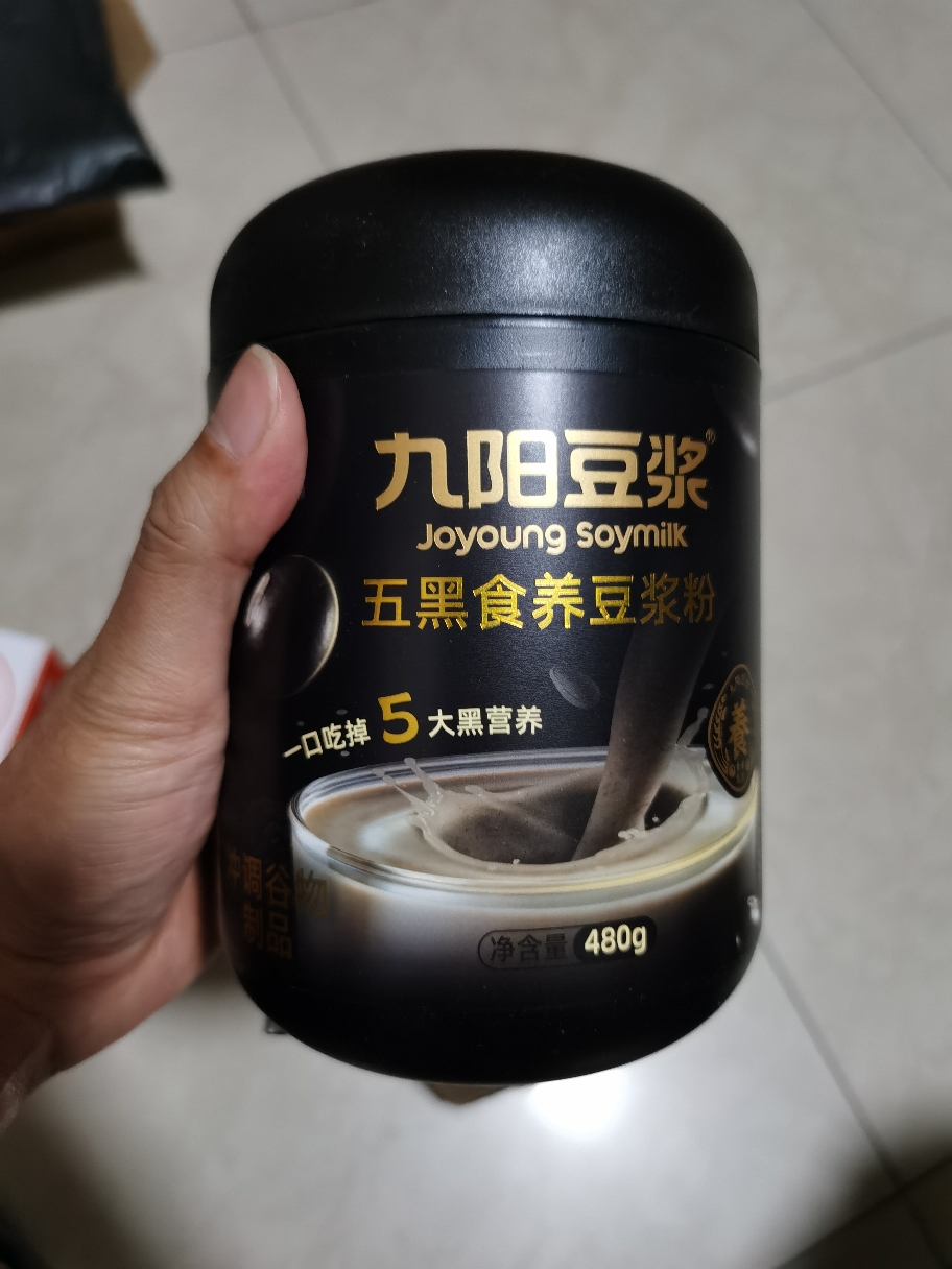 九阳五黑食养豆浆粉480g罐装营养早餐代餐粉晒单图