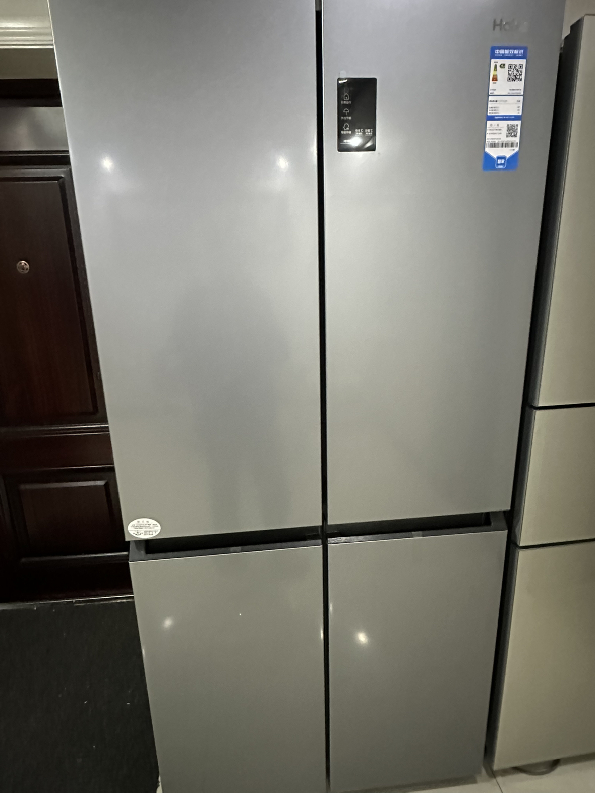 海尔(Haier)476L超薄箱体厨装一体 一级能效三挡变温(零度、冰镇、母婴) 新品BCD-476WGHTDEDXM晒单图
