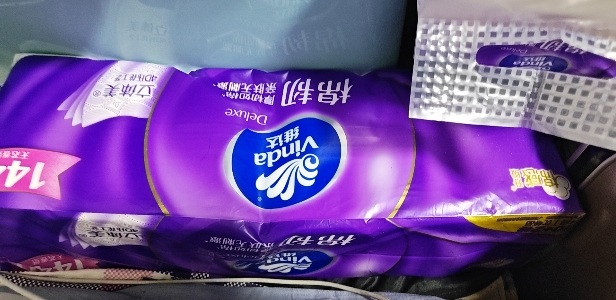 维达棉韧立体美4D压花实芯卷纸4层120g24卷卫生纸 家用实惠装无芯卷筒纸纸巾厕纸(新旧包装交替发货)晒单图