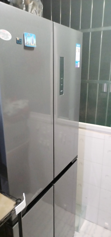 [美的冰箱出品]华凌 61cm超薄十字双开门对开多门一级能效风冷无霜家用冰箱节能省电HR-426WSP钛钢灰-星烁晒单图