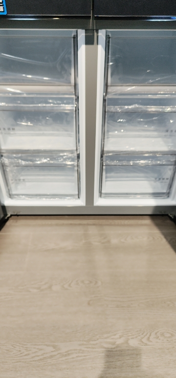 美的冰箱BCD-603WUSGPZM月光黛晒单图