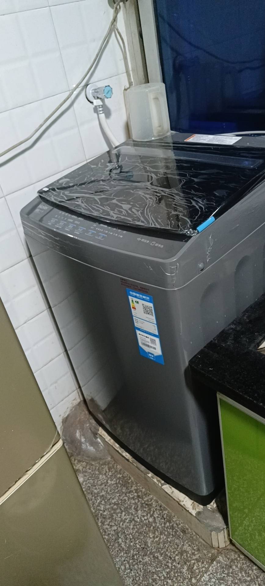 海尔(Haier)10公斤 变频 全自动 波轮洗衣机 1.0洗净比 纳米微泡净 除菌除螨 XQB100-BZ20B0晒单图