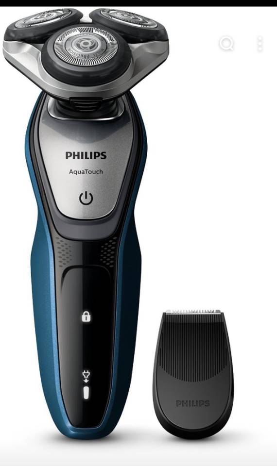 飞利浦(PHILIPS)电动剃须刀全新黑蜂巢5系剃胡刀刮胡刀三刀头1小时快充胡须刀升级款送男友送长辈生日礼物 S5832晒单图