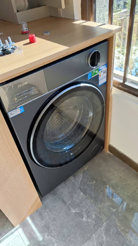 海尔(Haier)云溪4.0 12公斤 精华洗 1.23洗净比 紫外线除菌 一键智洗 滚筒洗衣机 SEU68BU1晒单图