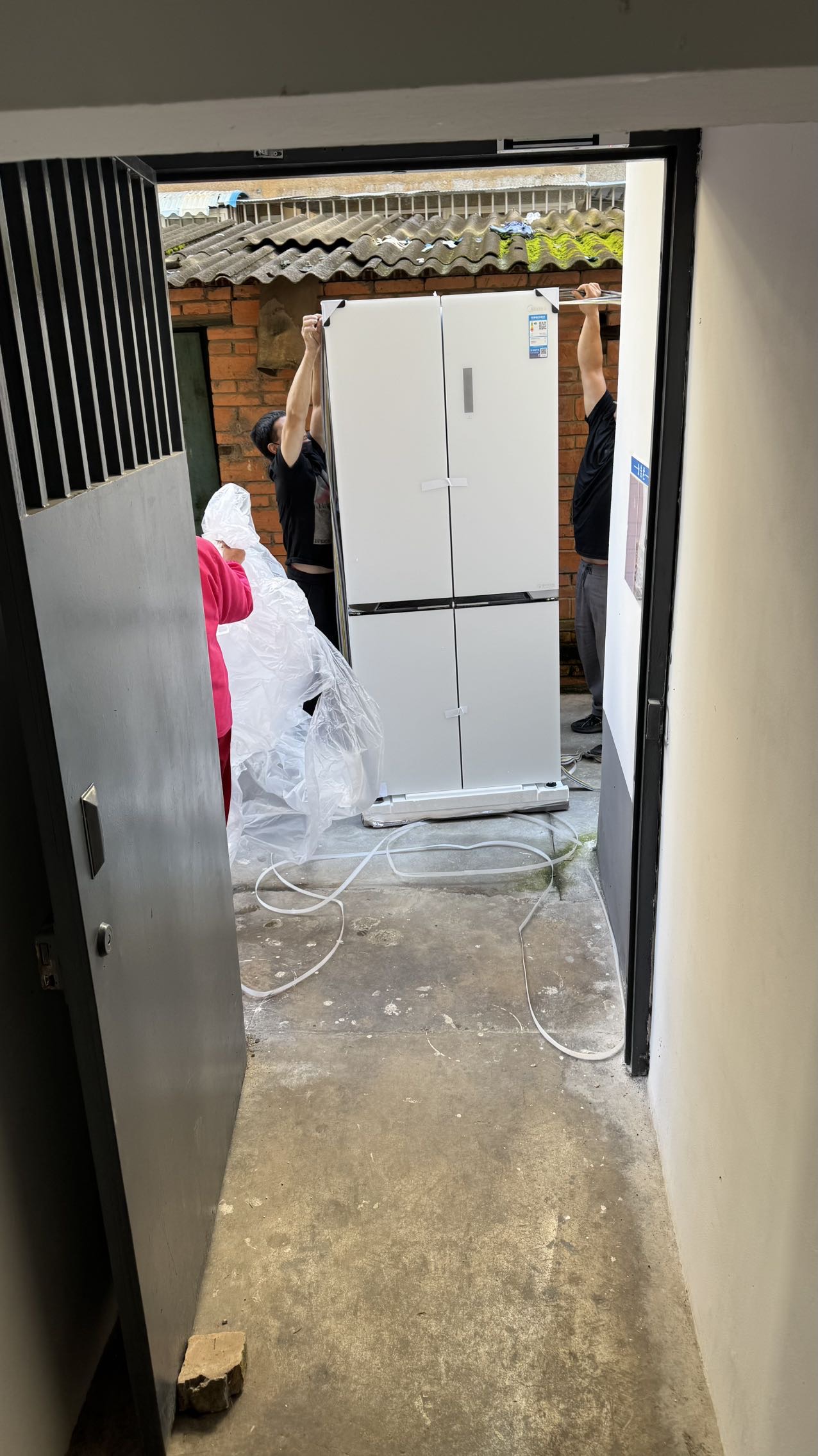 美的冰箱BCD-521WUSGPZM凝光白晒单图