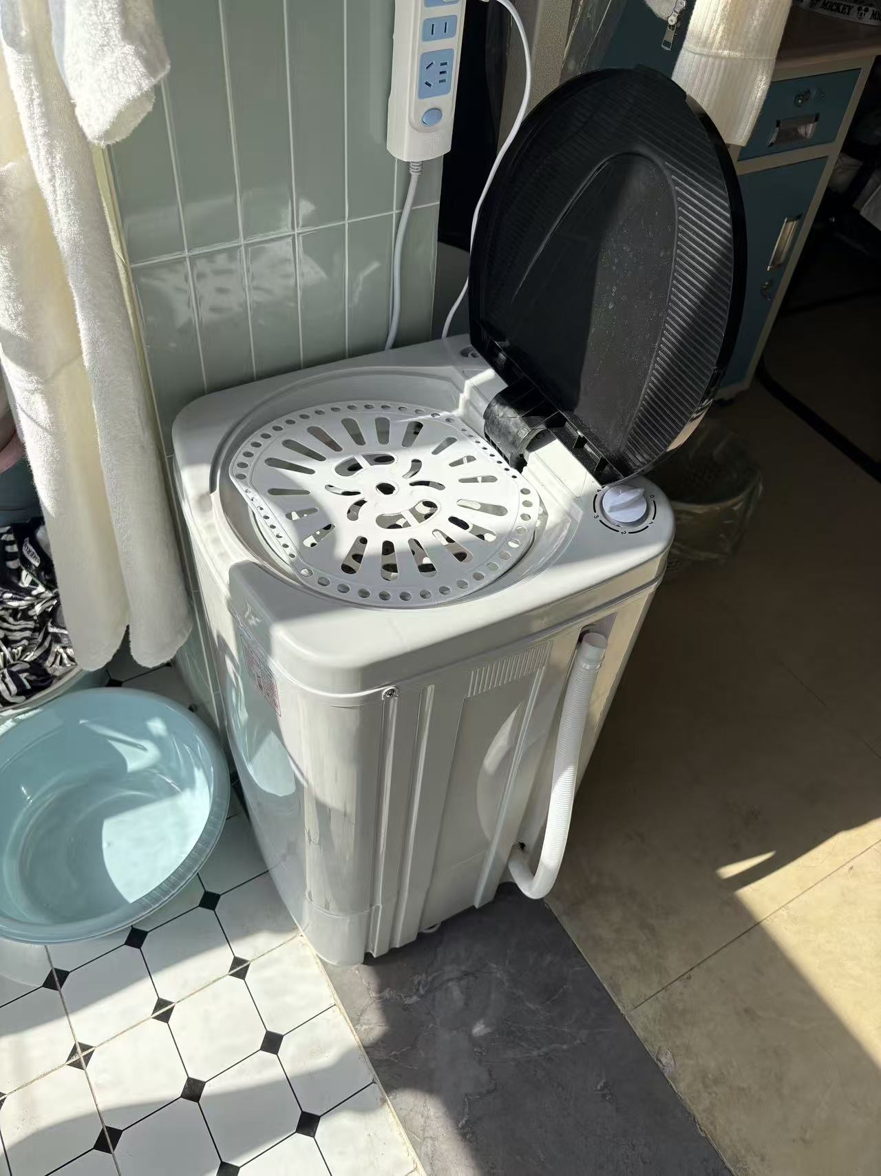 Chigo/志高 T80-86大容量8KG甩干机 家用单筒脱水干衣机 紫光除菌 非迷你洗衣机晒单图