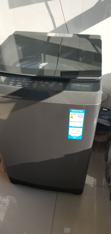 海尔(Haier)12公斤直驱变频神童1级能效钢化玻璃上盖全自动波轮洗衣机手搓洗纳米微泡净XQB120-BS50E晒单图