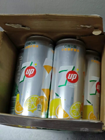 百事可乐 七喜柠檬味汽水细长易拉罐 330ml*6罐组晒单图