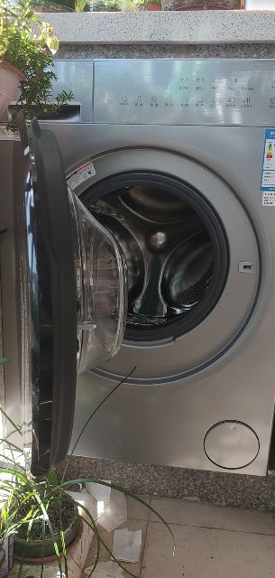 海尔 初色系列 滚筒洗衣机 洗干一体机 精华洗 智投 超薄 1.11洗净比 XQG100-HD28B 冰河银晒单图