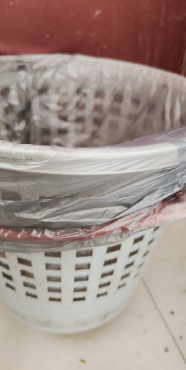 洁成穿绳垃圾袋一次性加厚分类干湿垃圾袋45cm*50cm*100只晒单图