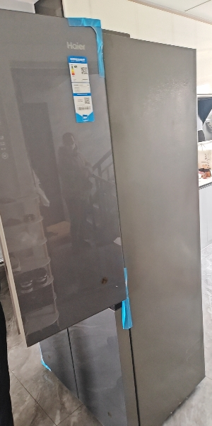 海尔(Haier)冰箱470升风冷无数十字对开门四开门超薄嵌入式一级能效双变频节能家用母婴电冰箱 470L+阻氧干湿分储晒单图