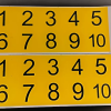 哈志友PP合成胶不干胶数字号码贴防水标识牌100*100mm晒单图