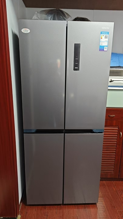 [美的冰箱出品]华凌 61cm超薄十字双开门对开多门一级能效风冷无霜家用冰箱节能省电HR-426WSP钛钢灰-星烁晒单图