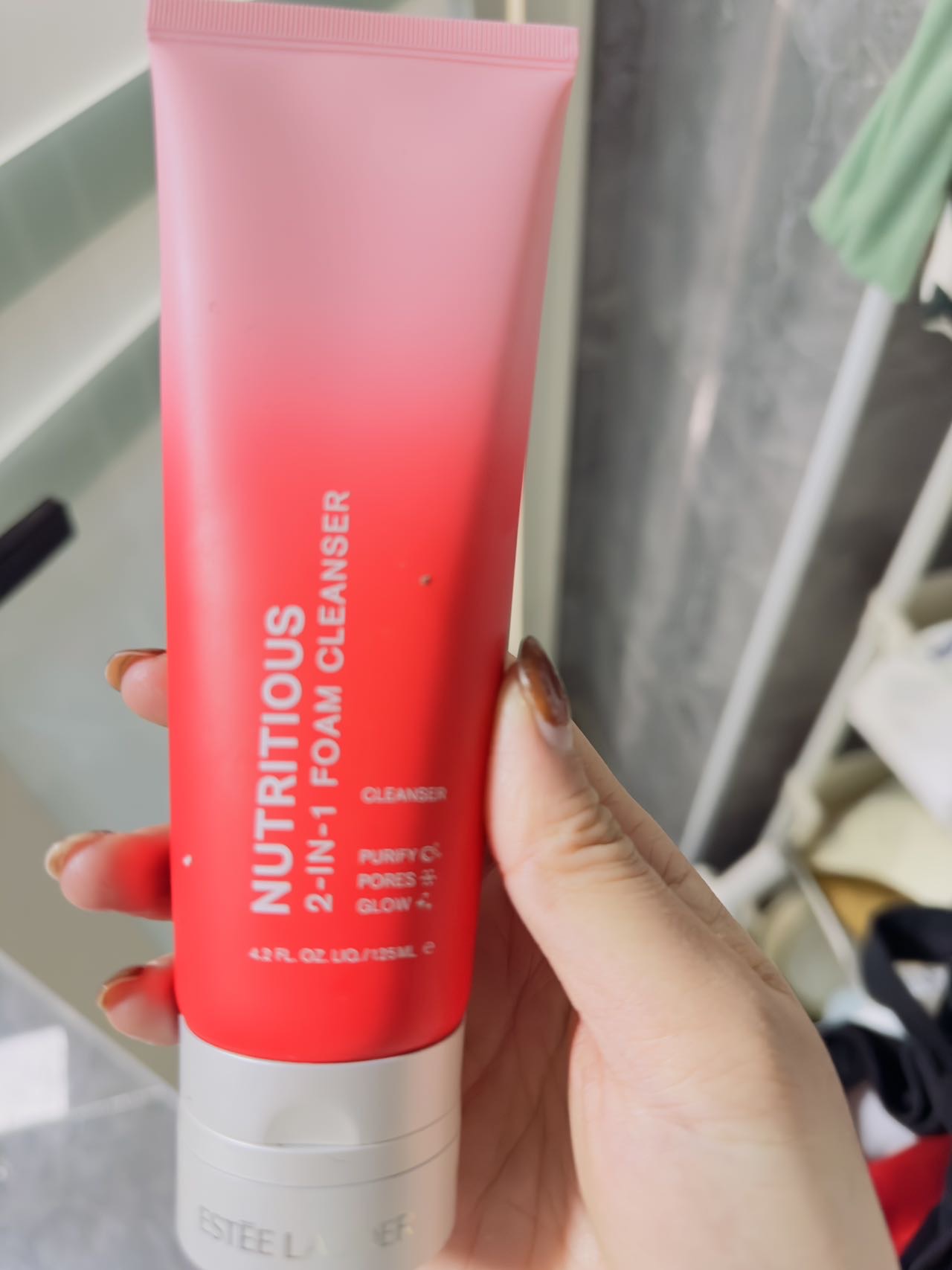 Estee Lauder雅诗兰黛红石榴二合一洗面奶深层清洁控油清爽抗氧化125ml晒单图