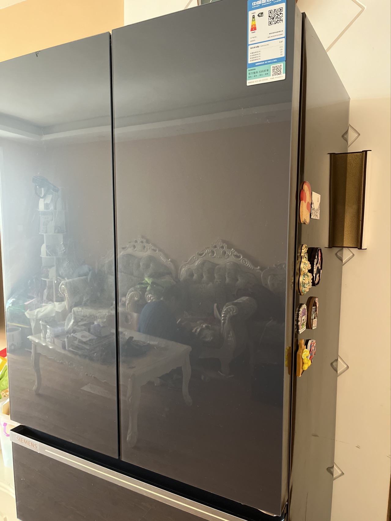 西门子[无界]Pro 461升大容量多门四开门变频 家用零嵌电冰箱 零度生物保鲜 支持国家补贴 KF72VA356C晒单图