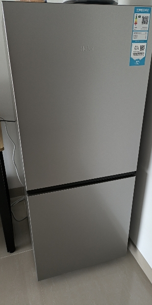 海尔(Haier)193升两门冰箱 风冷无霜 变频一级 深冷-30°保鲜 电子控温BCD-193WGHC2E7WV(银)晒单图