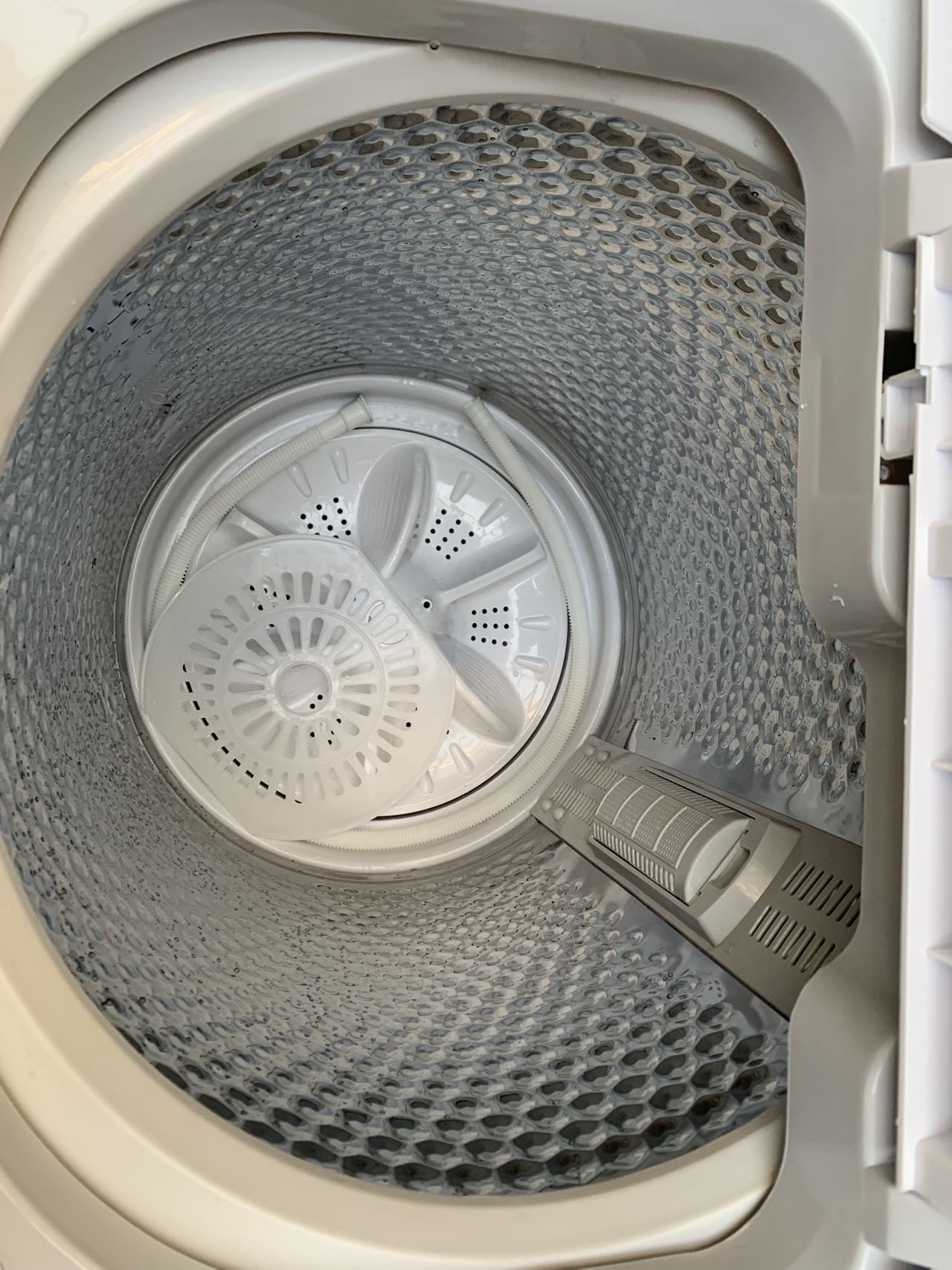 小鸭10公斤半自动洗衣机双桶双缸老式洗脱一体家用宿舍出租房用 大容量带甩干桶脱水 双不锈钢内桶晒单图