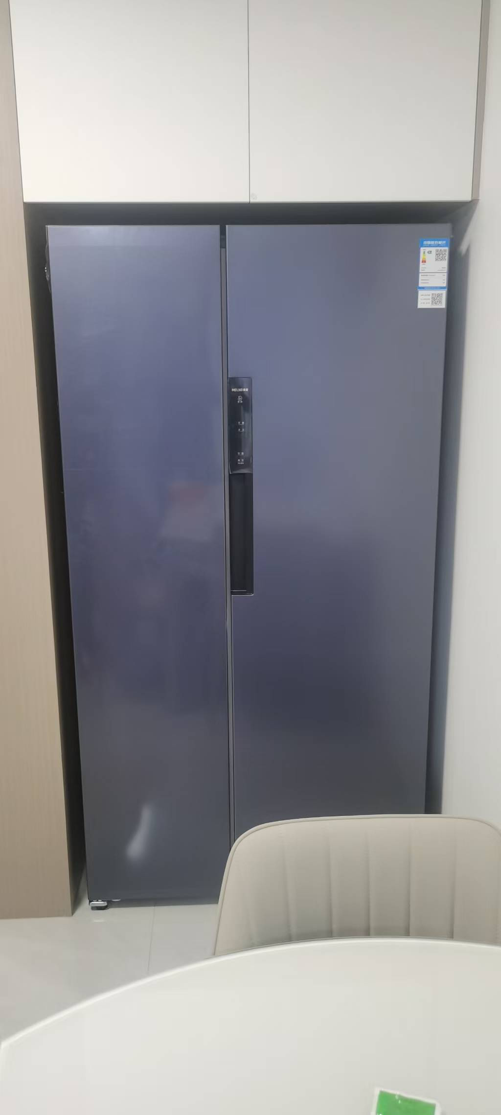 无忧嵌美菱515升超薄可嵌入对开门冰箱 1级能效家用大容量零嵌双开门电冰箱换新政府补贴消费补贴BCD-515WPCZX灰晒单图