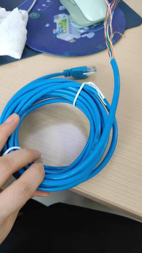 奥威尔(OWIRE) SSKJ-C5E-LZ60GY 0.50mm 灰 超五类4对非屏蔽网线 305.00 米/箱晒单图