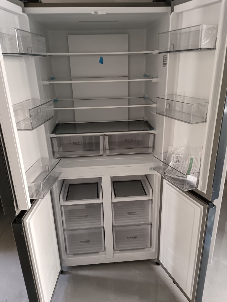 容声(Ronshen)520升十字对开四开门冰箱家用超薄可嵌入式变频一级能效无霜除菌净味BCD-520WD12FP灰晒单图