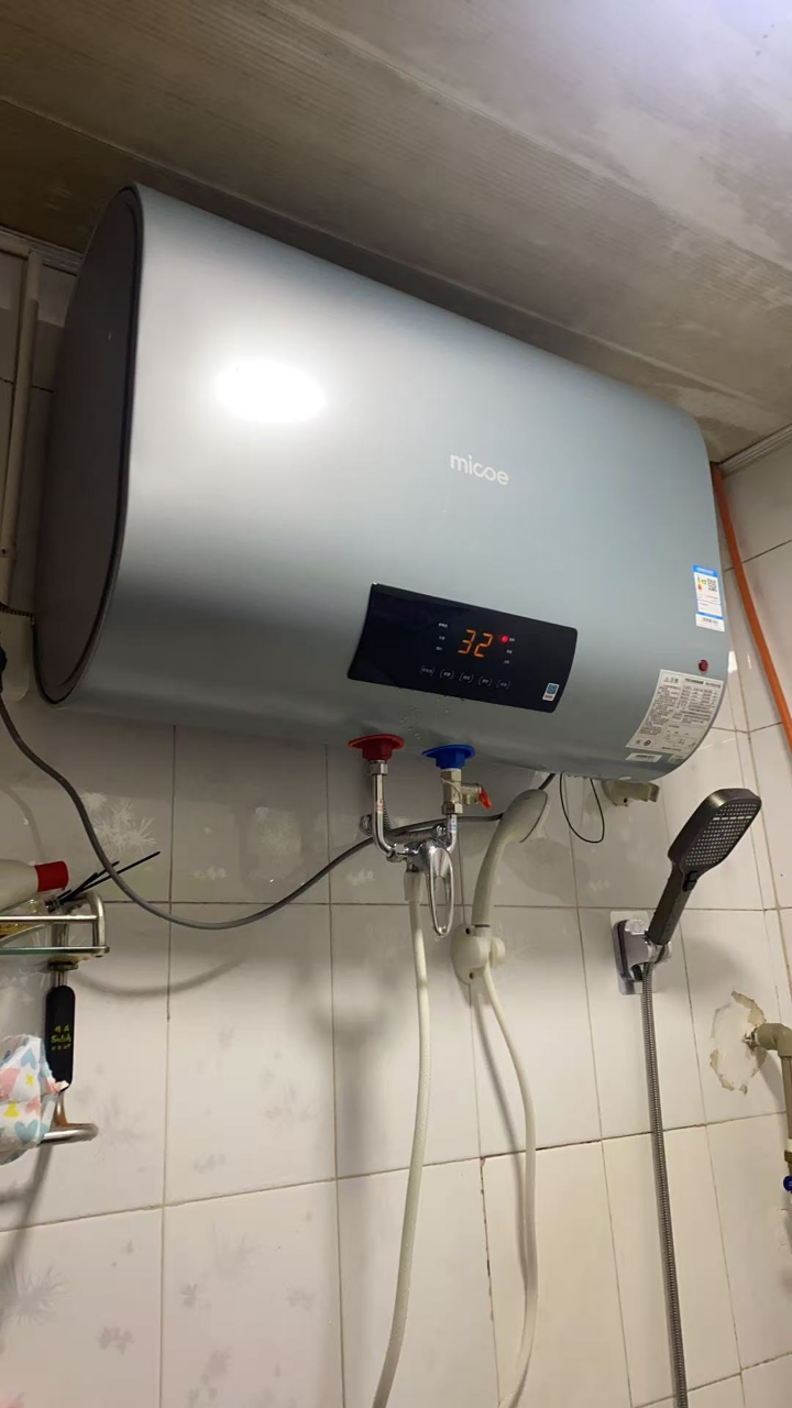 四季沐歌(micoe)电热水器 扁桶储水遥控60升超薄机身双内胆速热增容洗澡淋浴断电洗 2100W省电 上门安装晒单图