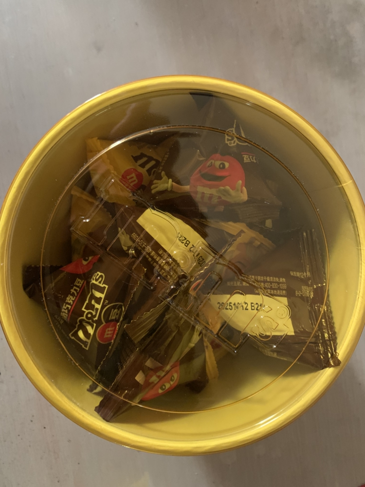 德芙m&m’s妙趣畅享花生牛奶巧克力豆混合碗装270g晒单图