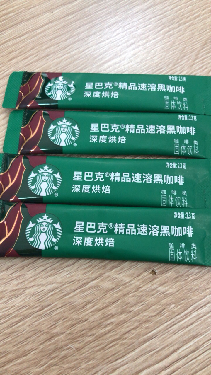 星巴克即溶咖啡粉深度烘焙美式黑咖啡精品咖啡2.3g*10条国产晒单图