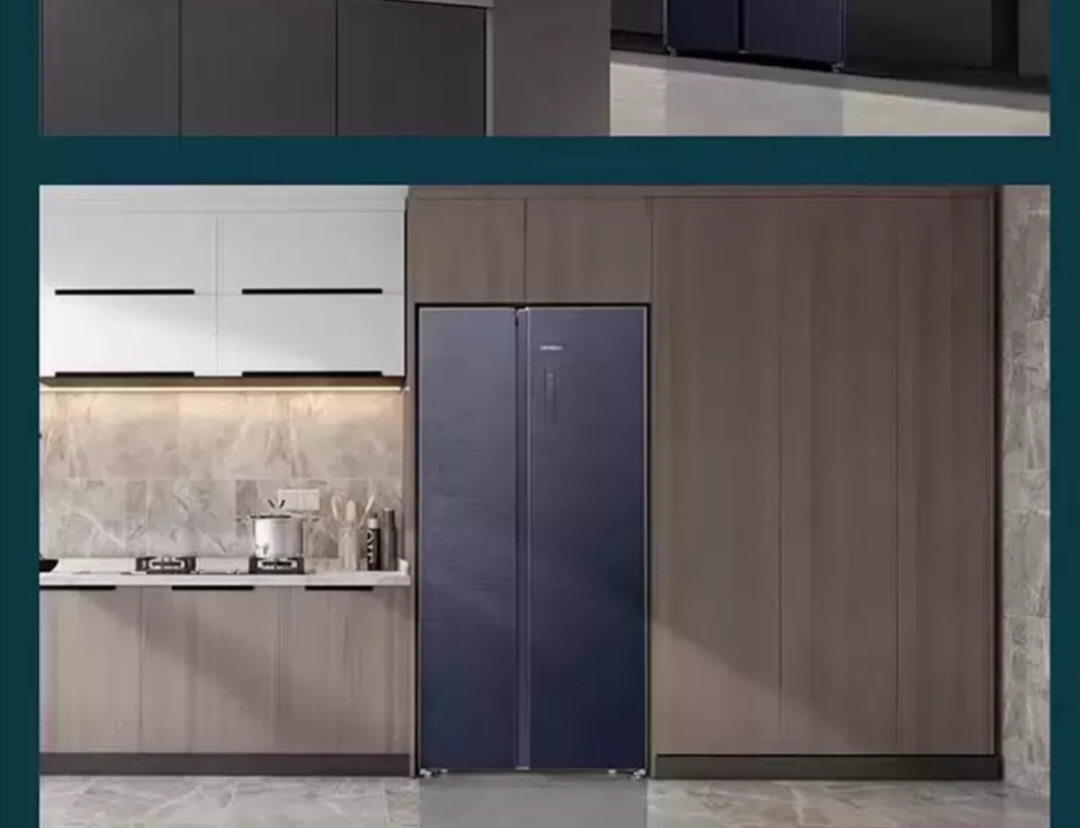 西门子512L超薄对开门双开家用电冰箱无界平嵌入式 风冷无霜大容量变温区抑菌清新 KA515691EC湖蕴蓝晒单图