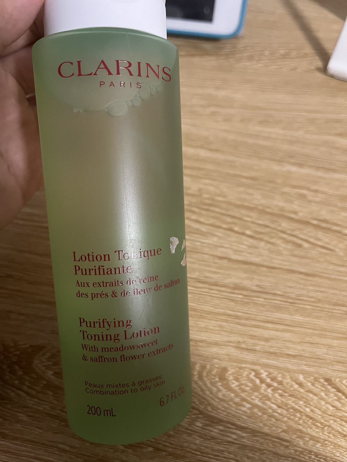 CLARINS娇韵诗 净透化妆水(绿水)200ml 平衡柔肤水清爽控油保湿爽肤水适合混合性或油性肌肤晒单图