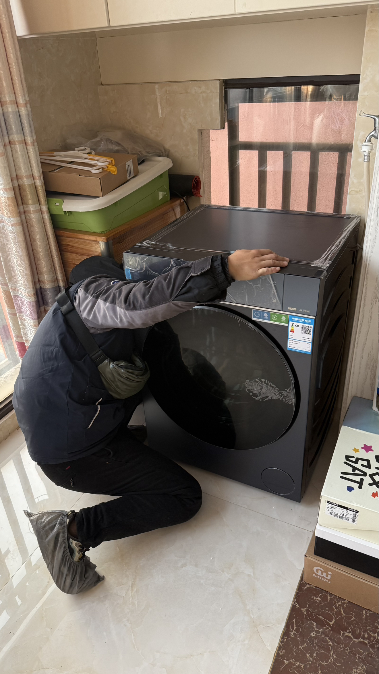 海尔(Haier)云溪4.0 Pro 10公斤 直驱精华洗 光等离子除菌 PTC净滤智烘 洗干一体机 PBLEG78BU晒单图