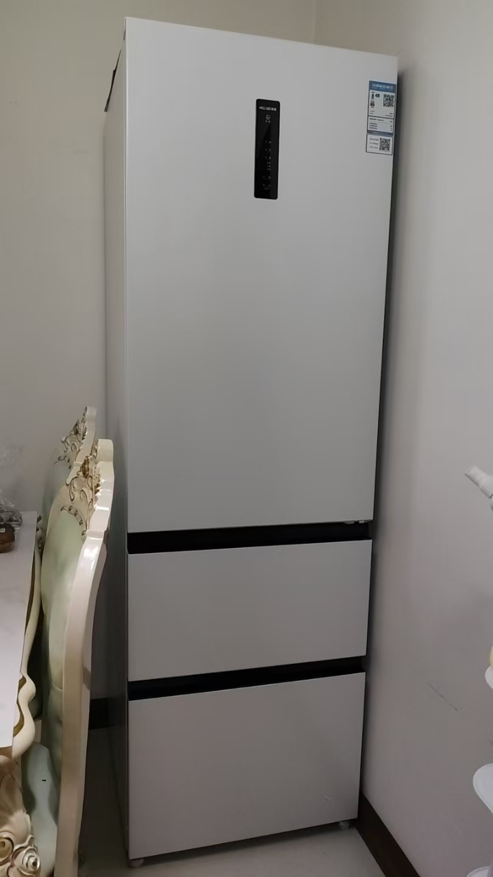 无忧嵌美菱401升超薄零嵌入式意式三门冰箱 60cm窄机身1级家用可拼接大容量电冰箱以旧换新BCD-401WP9CZX晒单图