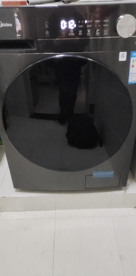 [苏宁自营]美的(Midea)滚筒洗衣机全自动 10公斤家用超薄 一级能效1.1洗净比 MG100V36T 以旧换新晒单图
