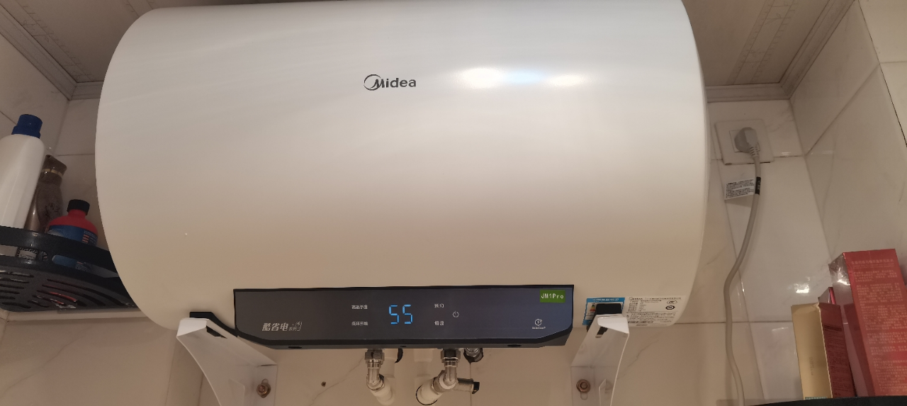 美的(Midea)80升电热水器JM1升级款3300W超一级能效 长效免换镁棒 双效抑菌热水器F80-33JM1 Pro晒单图