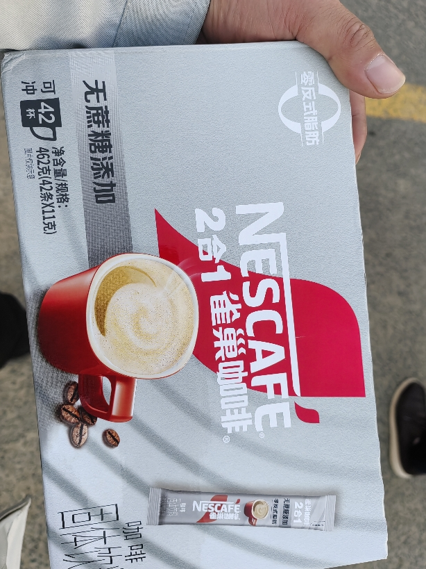 雀巢咖啡2合1无蔗糖添加即溶咖啡速溶咖啡粉提神42条盒装晒单图