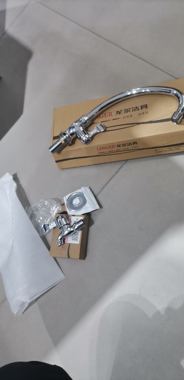 LONGER龙尔洁具 全铜单冷快开入墙式洗衣机龙头 DN15 LE-8525-1晒单图