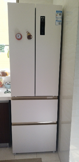 美菱(MeiLing)小确杏401升法式冰箱小户型家用底部散热60cm宽超薄窄门嵌入式风冷政府补贴BCD-401WFP9晒单图