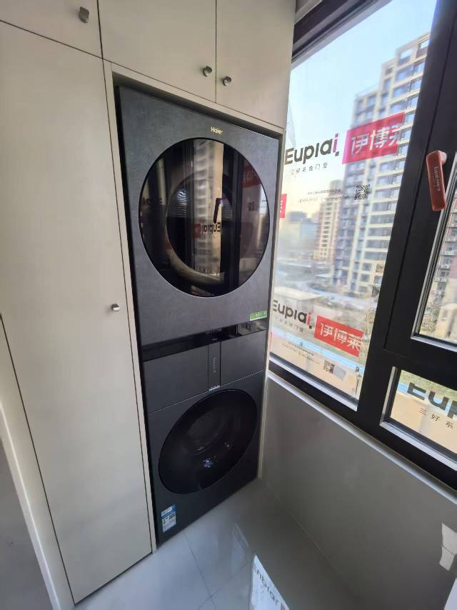 海尔全自动洗干一体机H1210-MBLNE/QT98TU1 12kg大容量极夜灰智能烘干节能静音晒单图