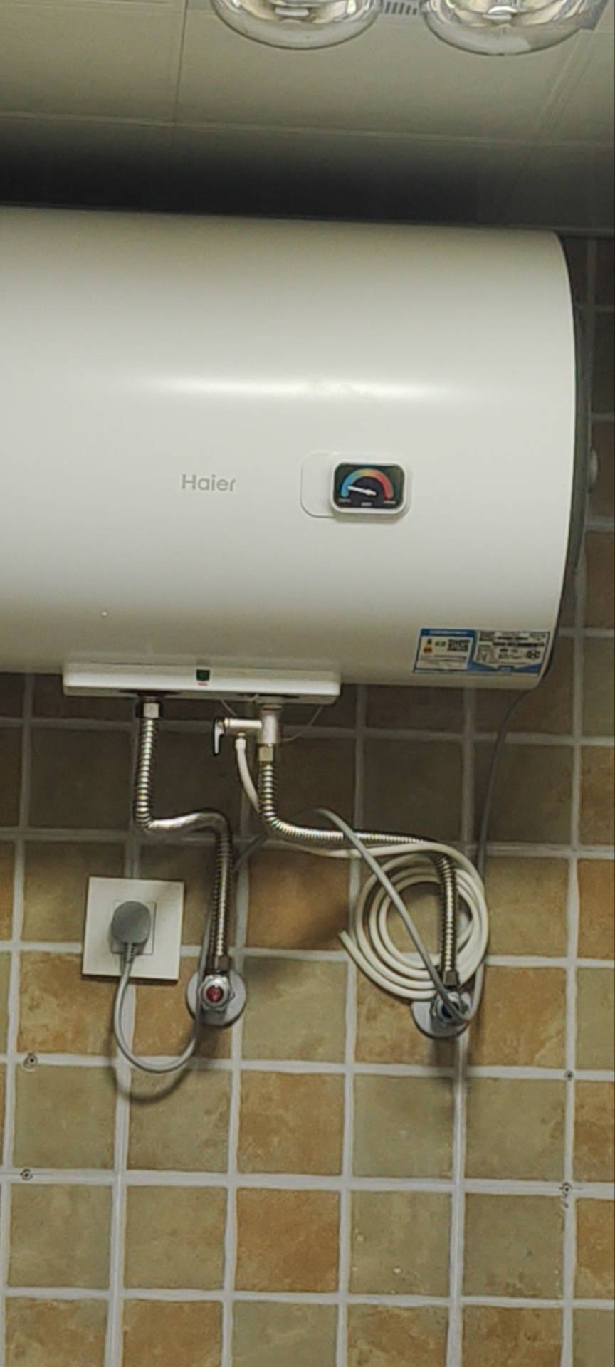 海尔(Haier)[HC3新]50升电热水器 金刚搪瓷胆 国家补贴15% 租房优选大水量 2200W速热家用储水式晒单图