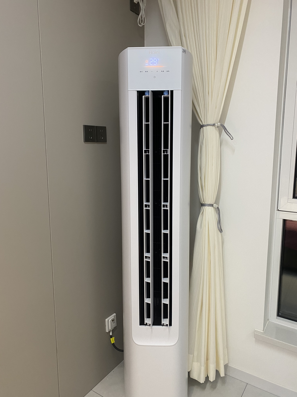 海尔(Haier)空调挂机净省电3匹p变频冷暖新一级客厅卧室大风口节能省电KFR-72LW/E1-1Plus晒单图