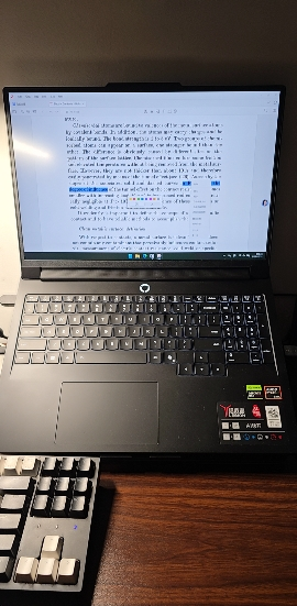 联想(Lenovo)拯救者R9000P 2025 AI元启 16英寸电竞游戏本笔记本电脑(Ryzen 9 8945HX 32G 1T RTX5060 2.5k 240Hz)碳晶黑晒单图