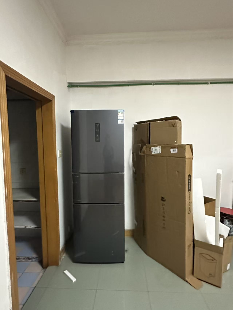 离子净美菱271升三门冰箱 59.6cm窄机身小冰箱1级能效风冷无霜净味家用电冰箱换新消费补贴BCD-271WP3CX灰晒单图