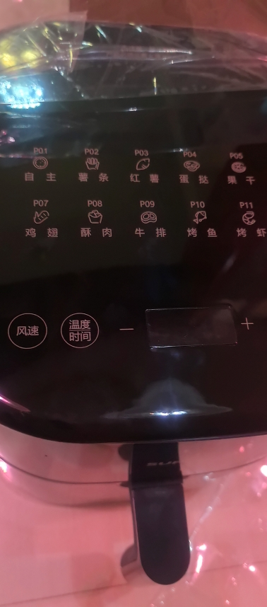 苏泊尔(SUPOR)空气炸锅家用6L大容量 可视 不用翻面 蒸汽嫩炸 大功率 液晶触控智能多功能电炸锅KD60D830A晒单图