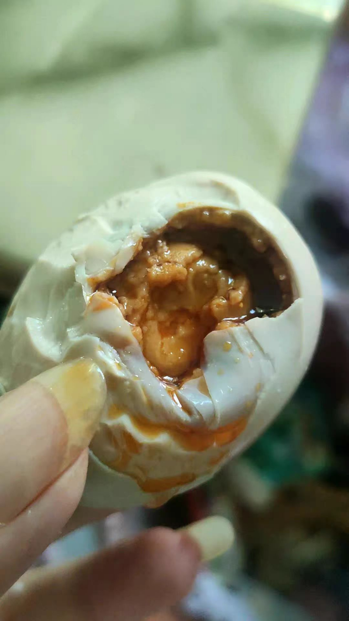 雀淘 正宗熟制咸鸭蛋60g*10枚真空包装农家新鲜鸭蛋冬天加热出油整箱晒单图