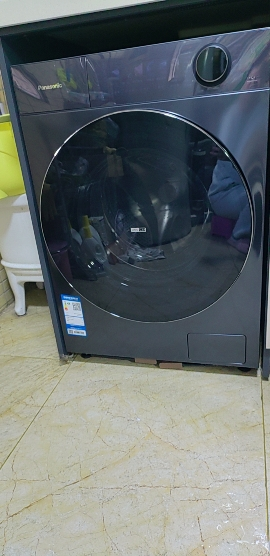 松下(Panasonic)[吴磊同款]滚筒洗衣机全自动带烘干洗烘一体505mm超薄全嵌小薄荷S5XQG100-M2SA1晒单图