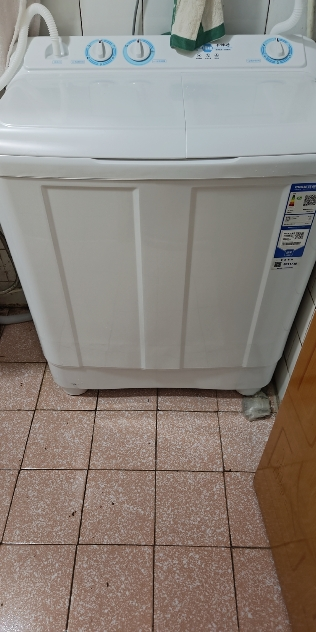 海尔(Haier)10公斤 大容量 双缸洗衣机 半自动 二级能效 宽电压 双电机 XPB100-81D2晒单图