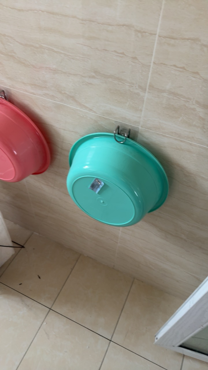 三维工匠洗脸盆收纳架卫生间置物脸盆架免打孔壁挂浴盆粘钩盆架子脸盆挂钩 经济款不锈钢脸盆挂钩[2个装]晒单图