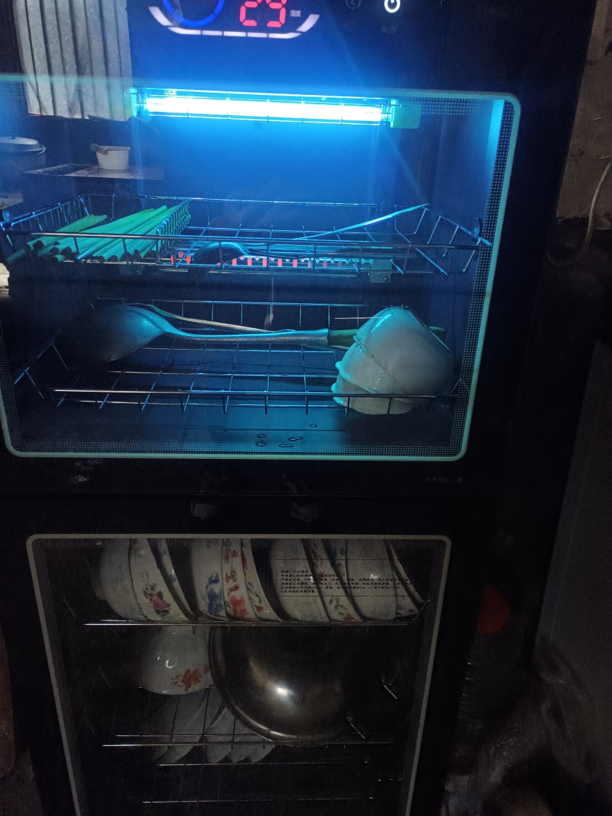 容声(RONGSHENG)消毒柜立式家用家庭烘干双门大容量商用餐饮食堂饭店星级厨房餐具紫外线碗筷消毒碗柜 一星级210L晒单图