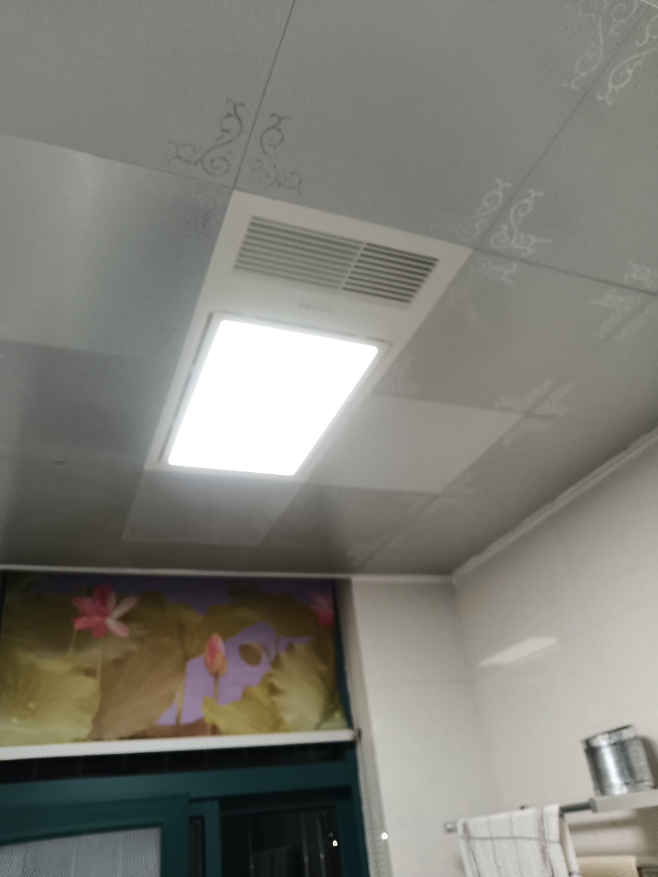 奥普(AUPU)浴霸E171风暖浴霸 集成吊顶风暖浴室多功能LED照明换气吹风卫生间晒单图