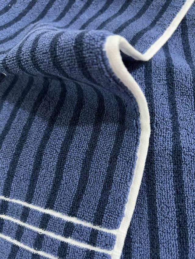 世纪金鹰 精梳棉高端条纹面巾 125g*1 条晒单图