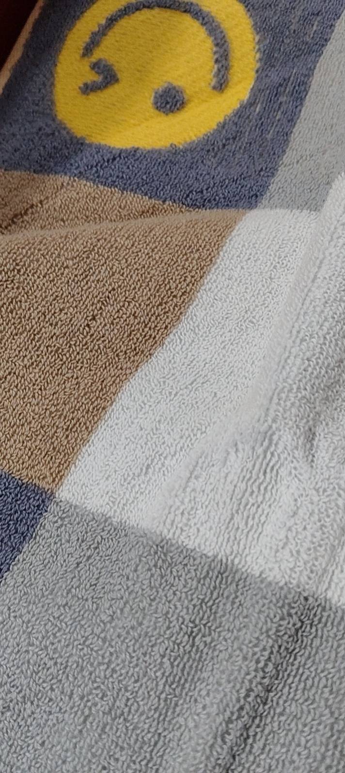 世纪金鹰开心笑脸纯棉提花毛巾成人面巾115g/条34*74cm晒单图